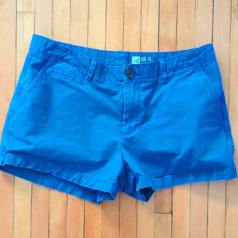 Blue chino shorts